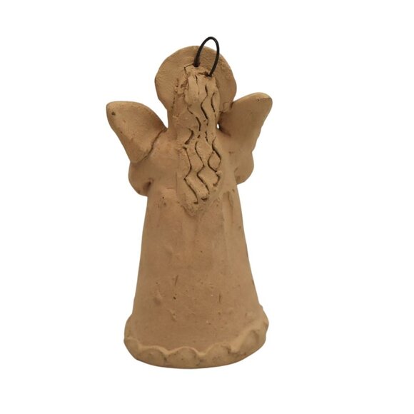 4 Handmade Mexican Terracotta Angel Ornament Figurine Set Musician Angels - Picture 10 of 13